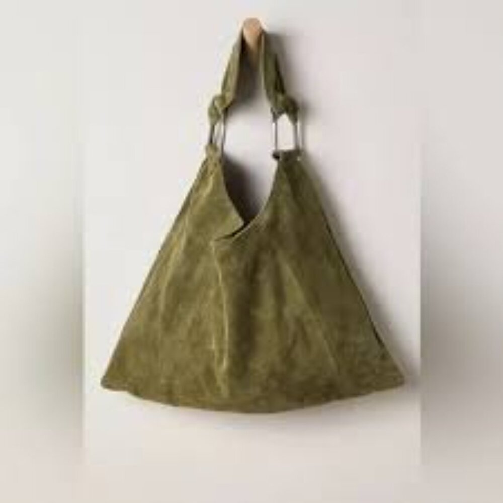 NWT: Free People Bobbi Slouch Suede Tote Bag - Picture 3 of 8